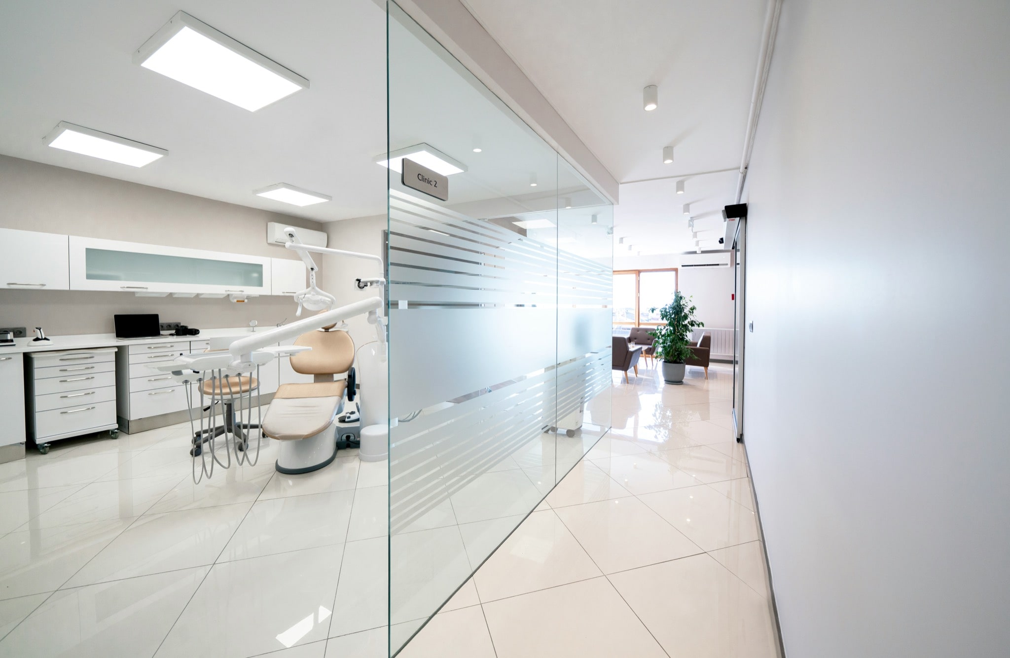 Futuristic medical facility